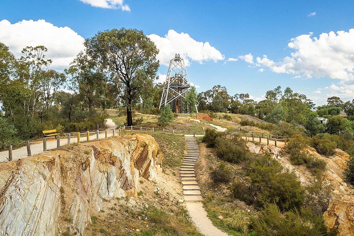 Bendigo gold mines Goldfields Guide
